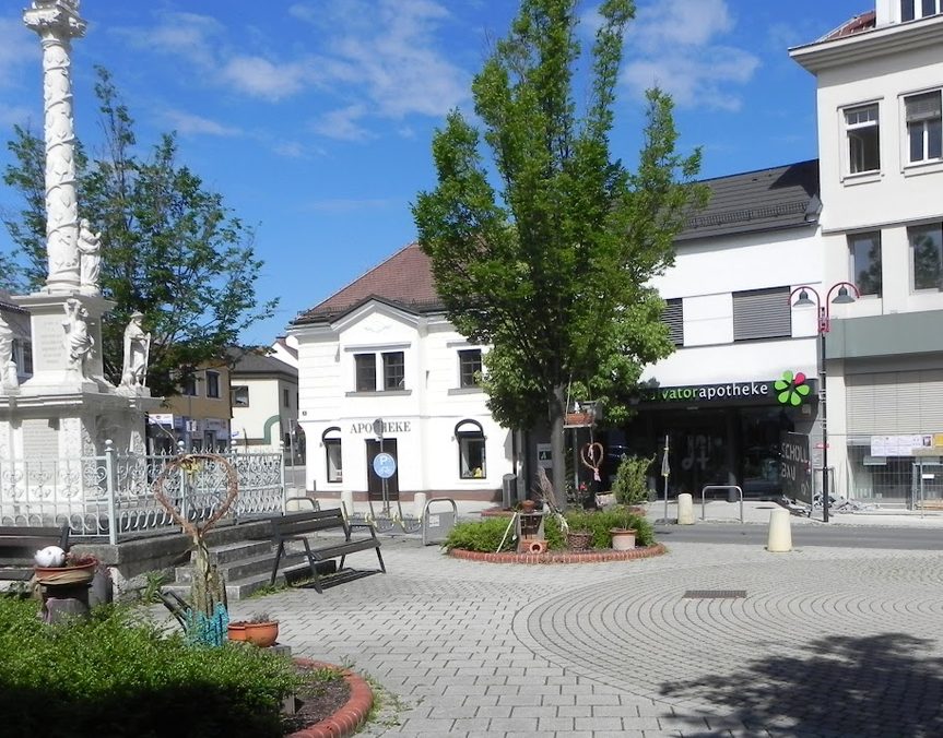 Hauptplatz heute, gleicher Blickwinkel
